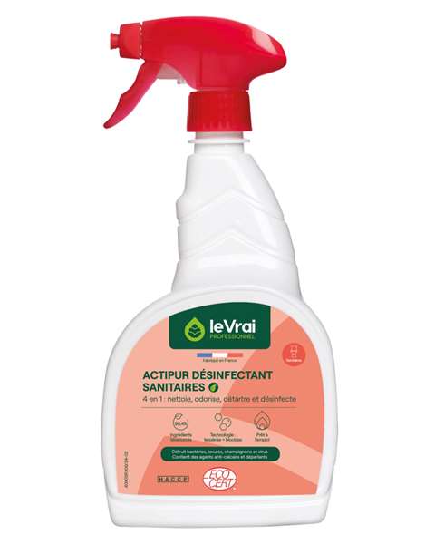 Image de Détartrant désinfectant ACTIPUR Ecocert-pulvé 750ml
