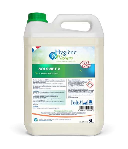 Image de Dégraissant SOLS NET V Ecocert-bidon 5L