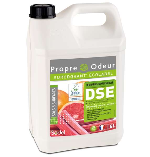 Image de Détergent Surodorant Ecolabel 2D Rhubarbe Pamplemousse-5L