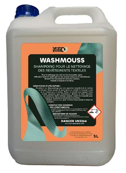 Image de Nettoyant moquette moussant WASHMOUSS-bidon 5L