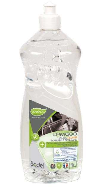 Image de Liquide vaisselle main LPM600 Ecolabel-flacon 1L