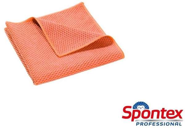 Image de Microfibre SPONTEX MF PRO 40x40cm rouge-sachet 5