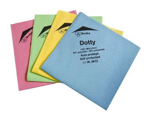 Image de Lavette microfibre non tissée DOTTY rose-sachet 5