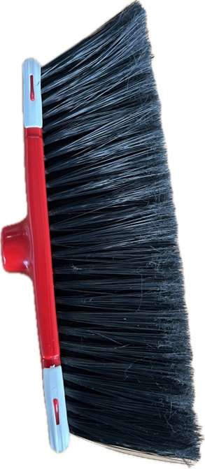 Image de Balai antichoc rouge 30cm fibres vinyle noires