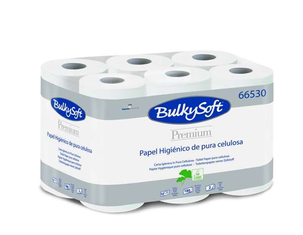 Image de P.H. rouleau 200F ouate blanche 2 plis Ecolabel-colis 96