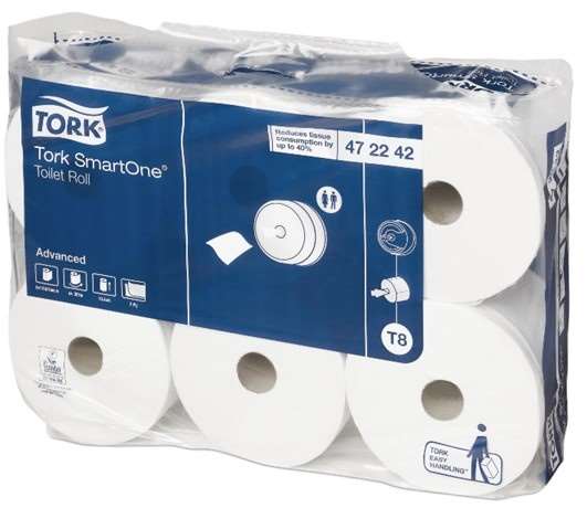 Image de P.H. rouleau 1150F Tork SmartOne blanc T8 Ecolabel-colis 6