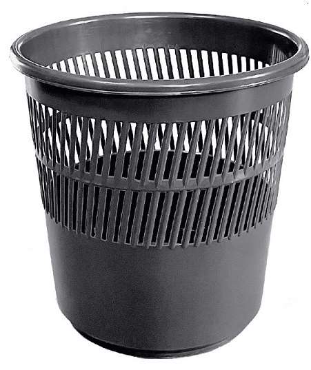 Image de Corbeille 14L ajourée gris anthracite