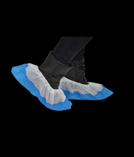 Image de Surchaussure PLP blanc avec semelle PE bleu-carton 300