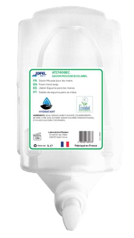 Image de Recharge savon mousse AITANA Ecolabel-6x1L