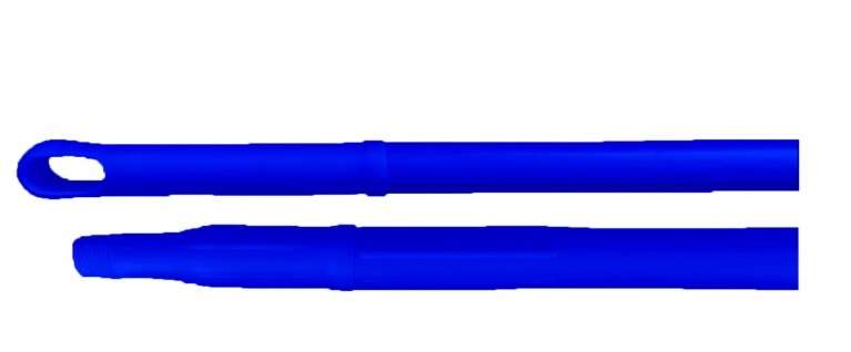 Image de Manche Monobloc 150cm bleu Ø32mm à vis