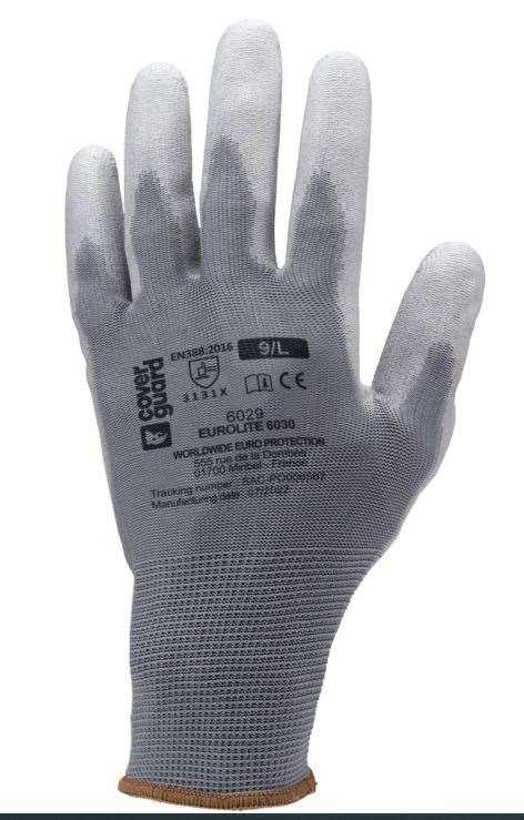 Image de Gant nylon tricoté gris enduit polyuréthane-10 Paires 7