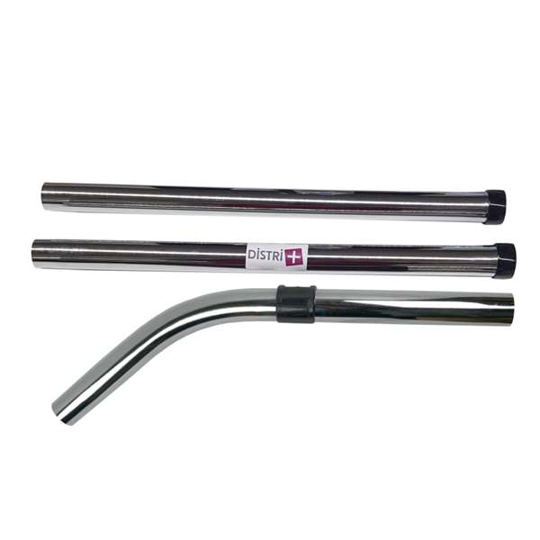 Image de Lot 2 tubes+1 coude métal chromé Ø32
