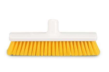 Image de Balai alimentaire 30cm souple douille droite jaune